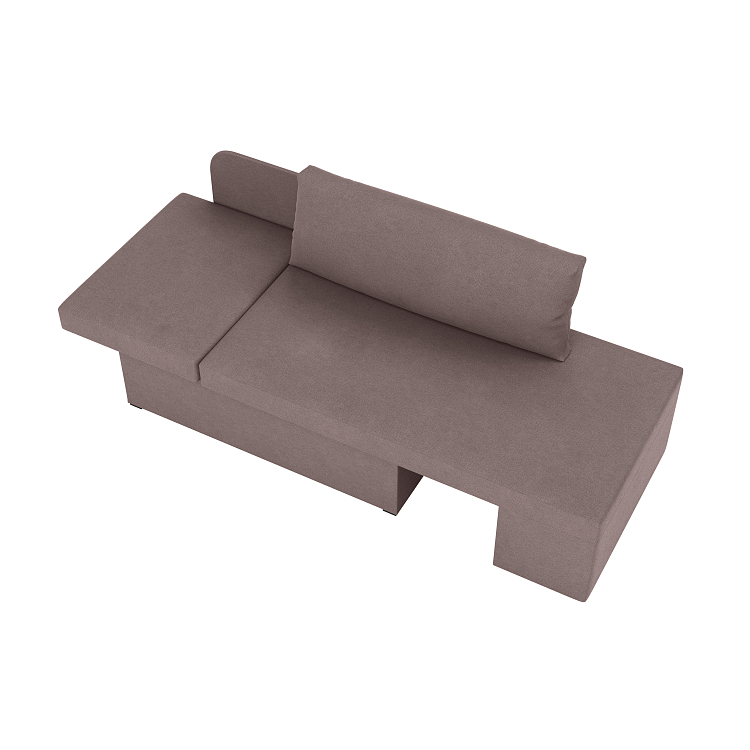 Шони / тахта велюр с текстурой лиловый